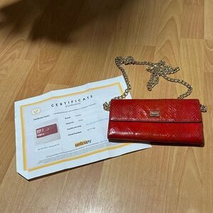 Chanel CC Logo Snakeskin wallet